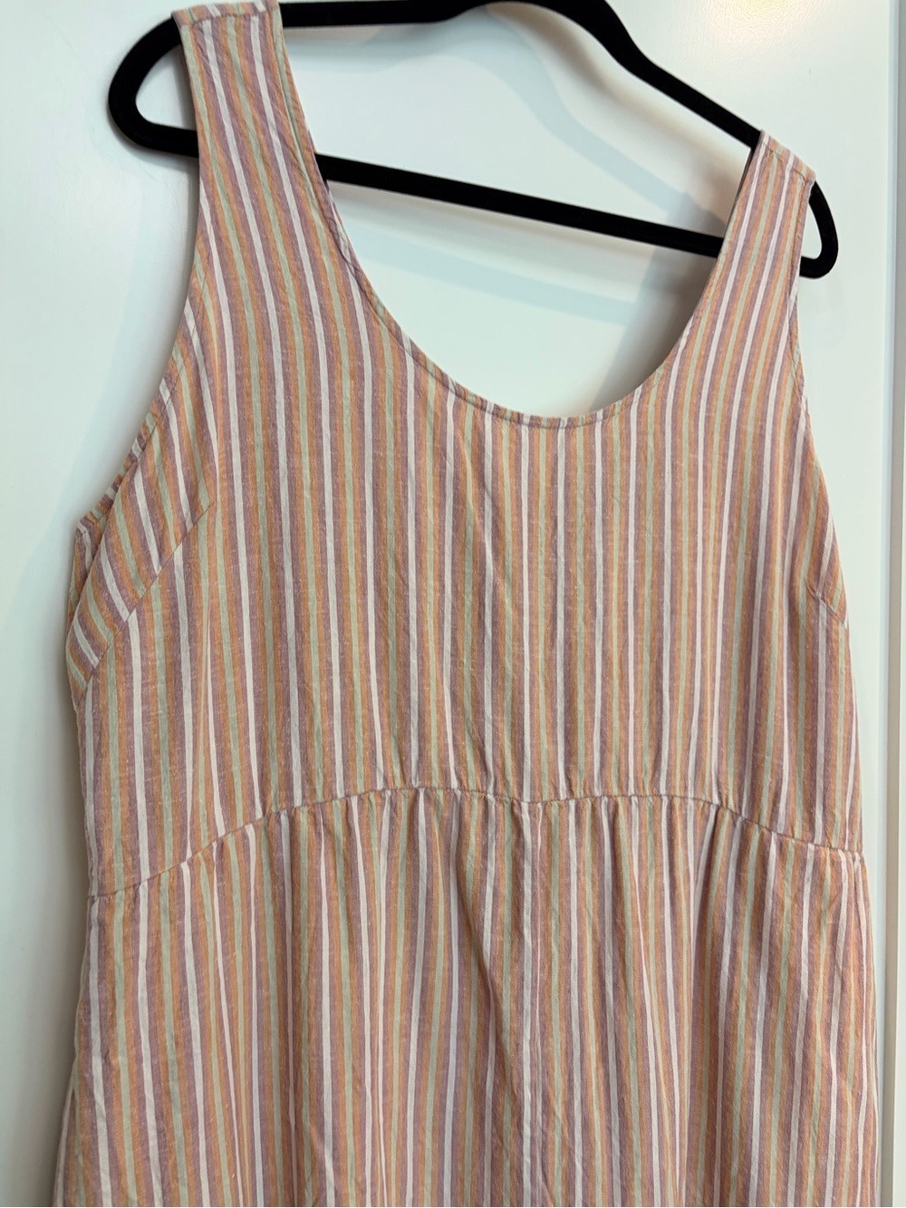 Patagonia Striped Wide Leg Organic Hemp Jumpsuit Size L Relaxed Fit - Picture 5 of 8